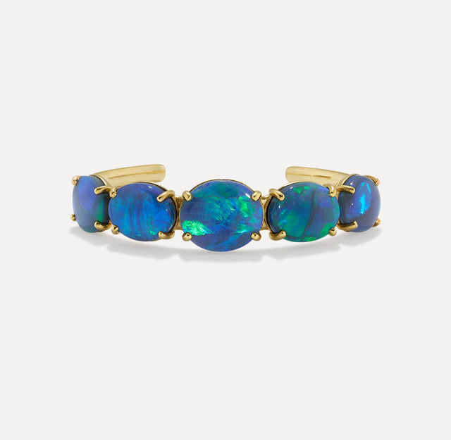 One of a Kind Cabochon Stone Cuff