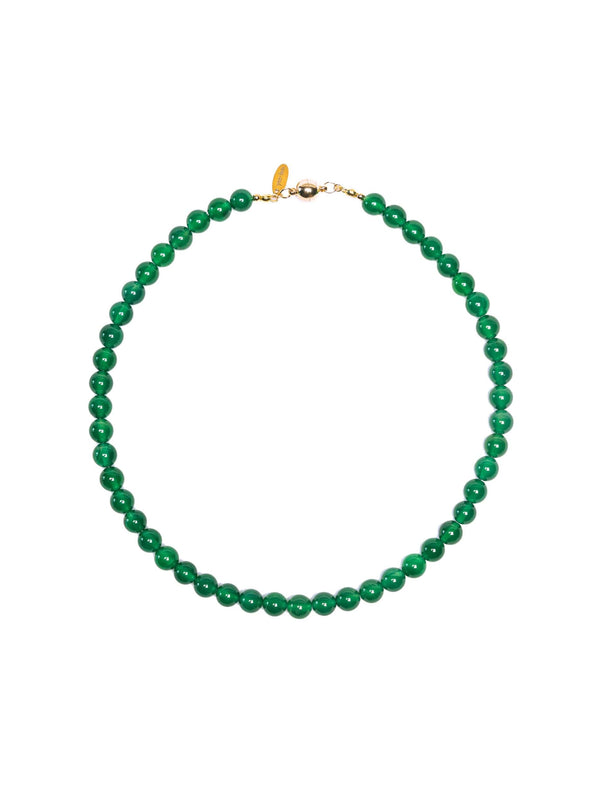 Forest Green Agate Necklace - Renewal & Growth