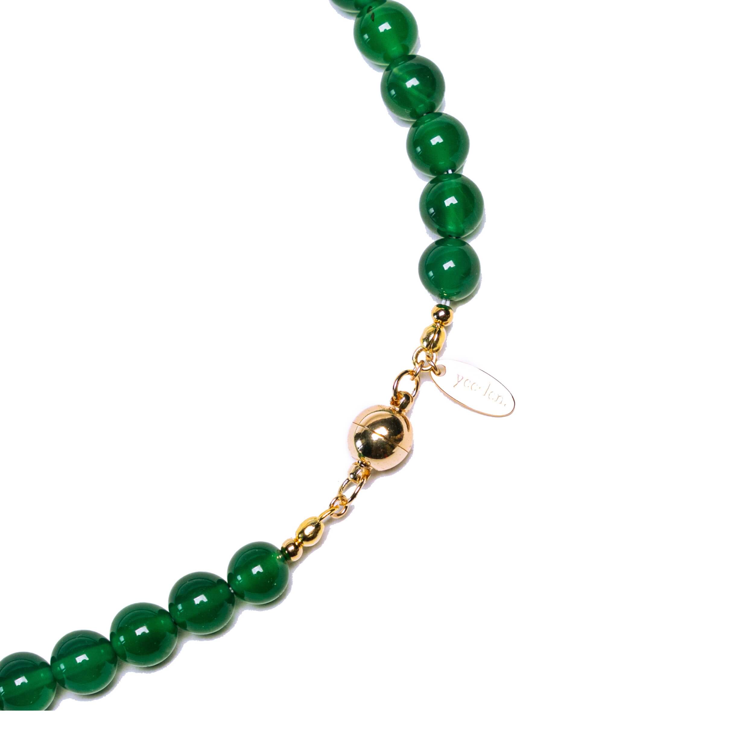 Forest Green Agate Necklace - Renewal & Growth