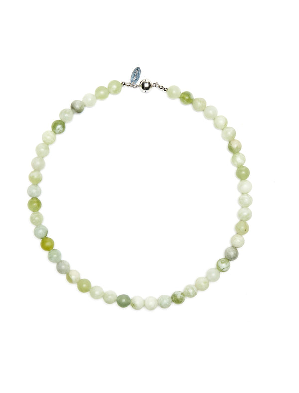 Greenish New Jade Necklace - Good Mood