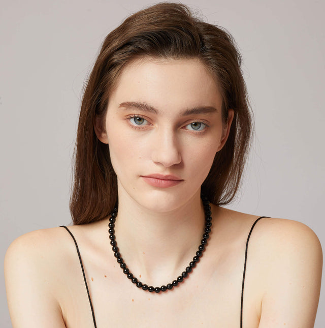 Black Onyx Necklace - Strength & Focus