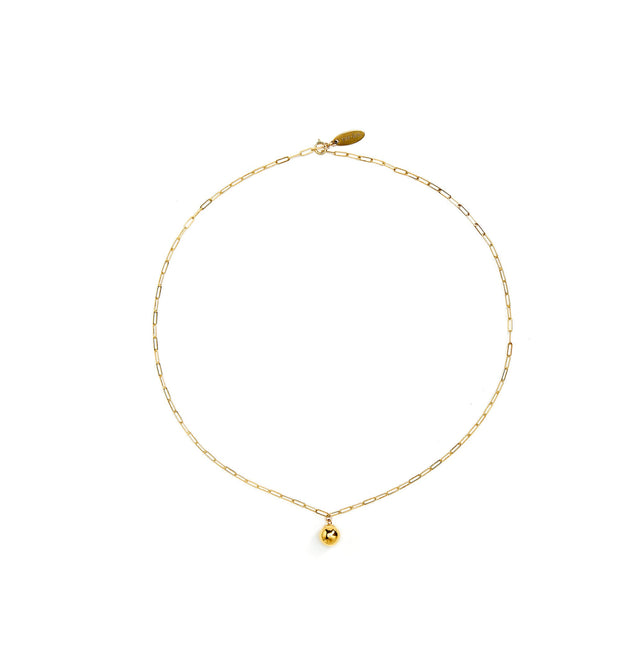 Gold-filled sphere pandent Necklace