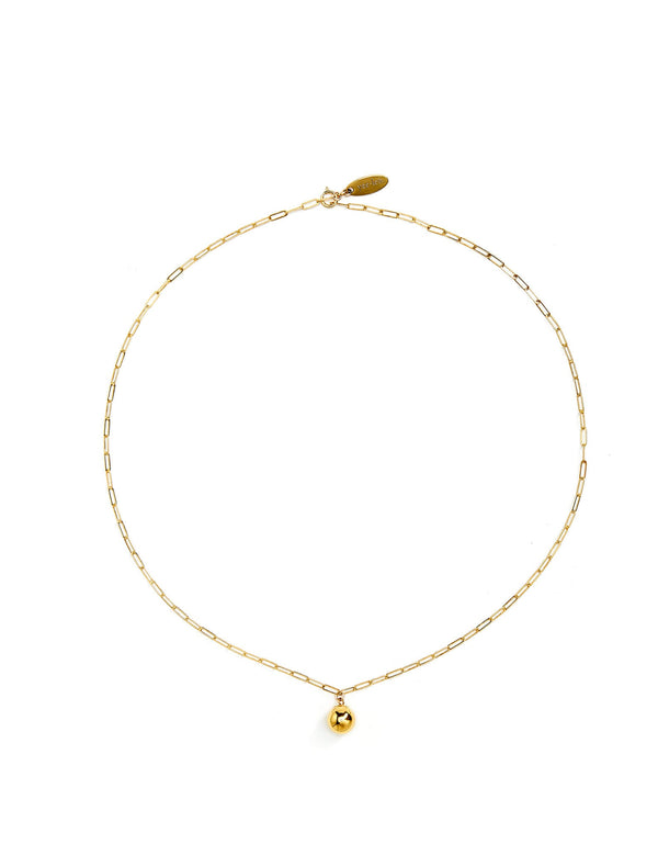 Gold-filled sphere pandent Necklace