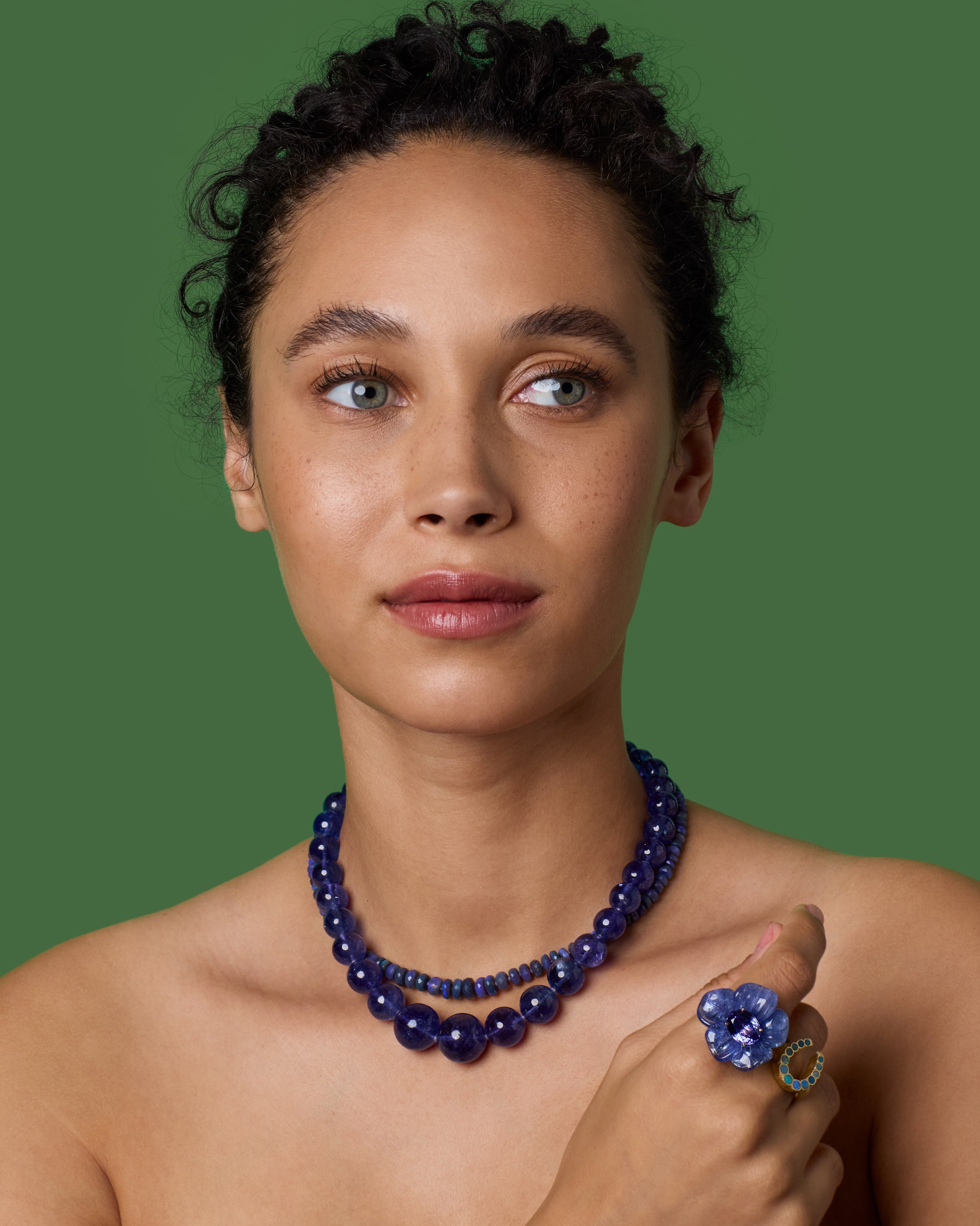One of a Kind Faceted Beaded Candy Necklace