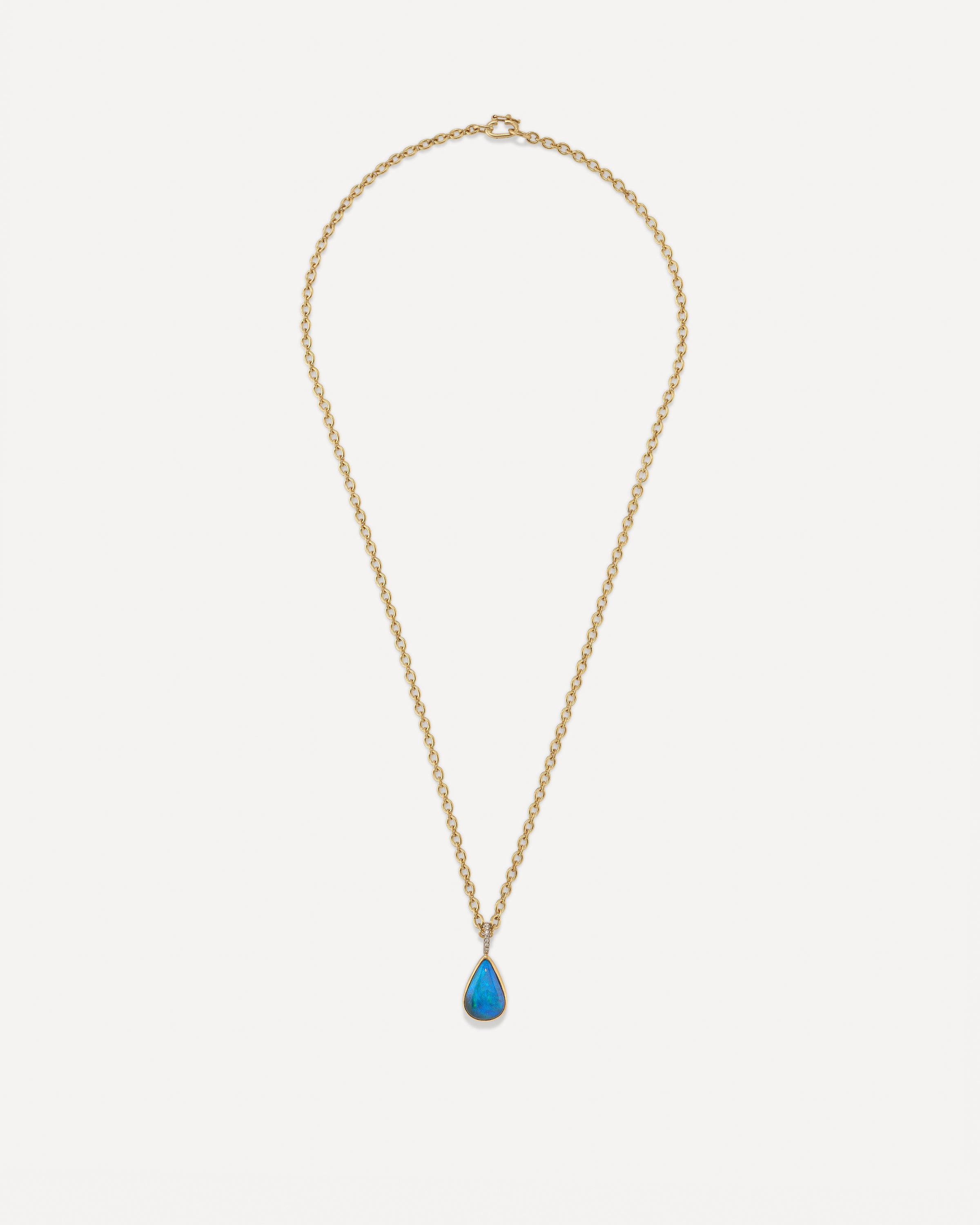 One of a Kind Pavé Pear Bezel Charm