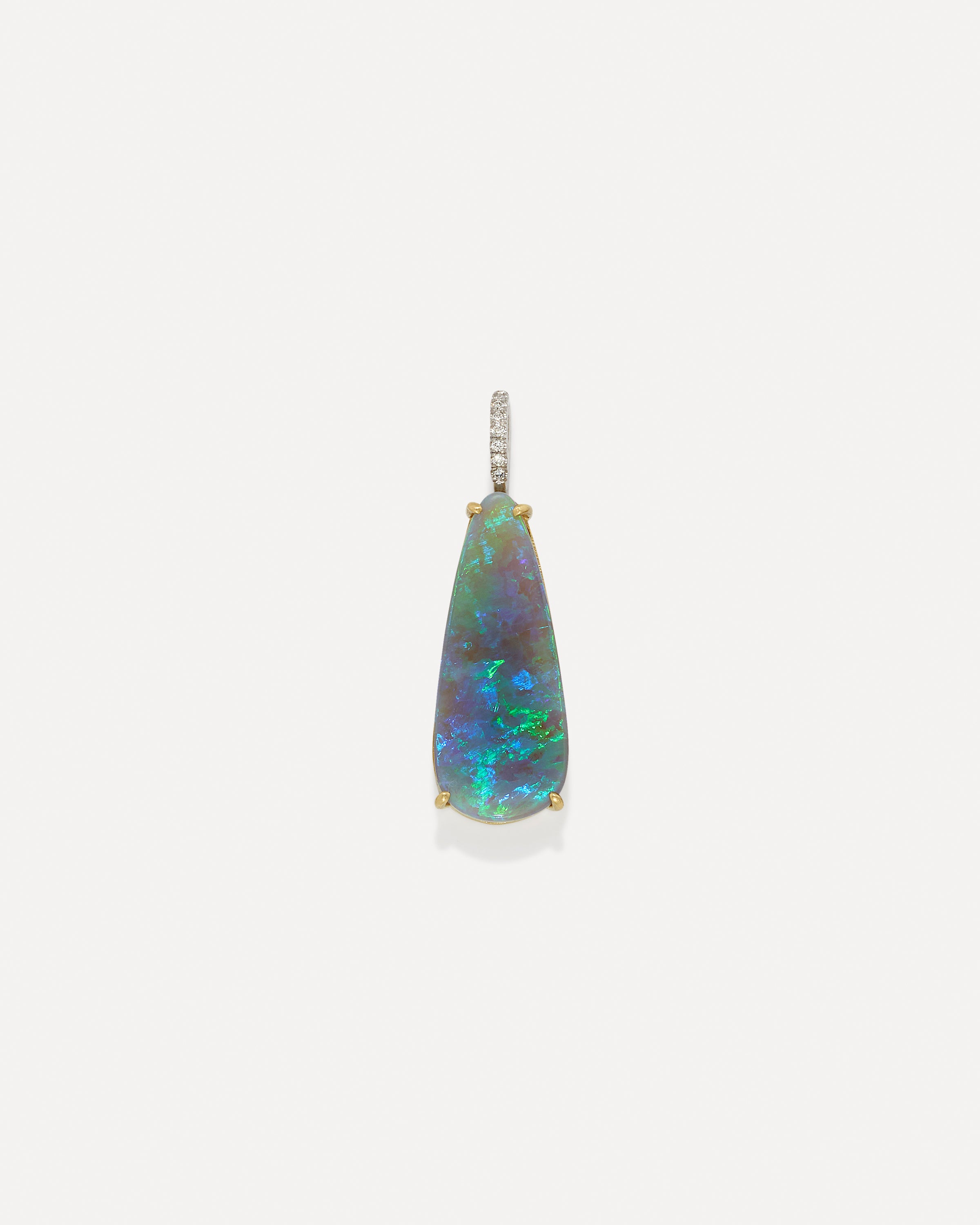 One of a Kind Pavé Pear Charm