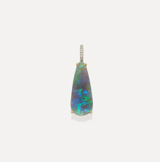 One of a Kind Pavé Pear Charm