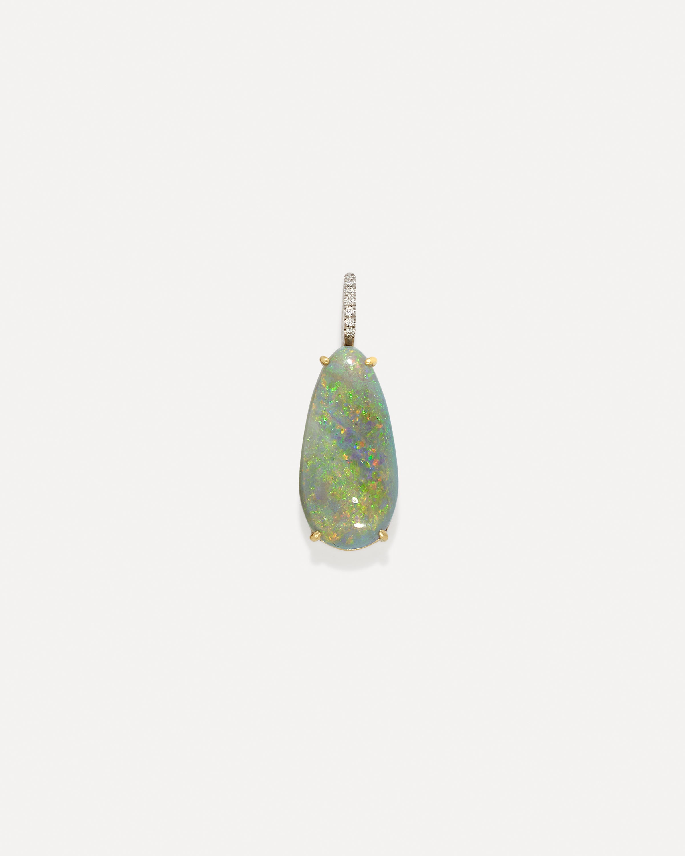 One of a Kind Pavé Pear Charm
