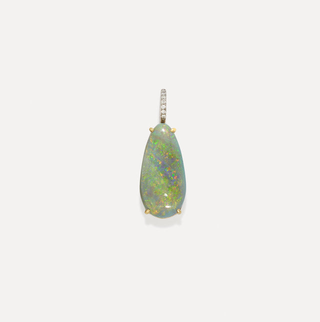 One of a Kind Pavé Pear Charm
