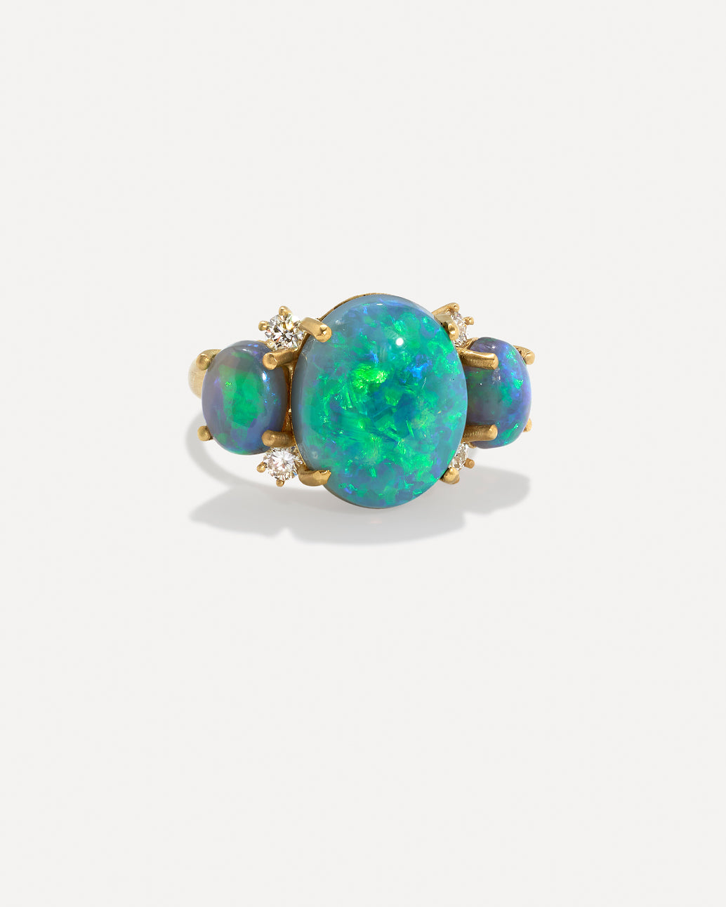 One of a Kind Diamond Three Stone Ring