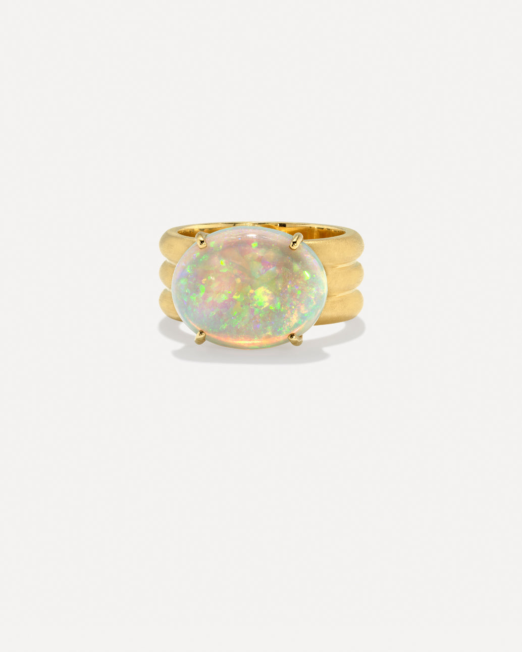 One of a Kind Heroic Oval Triple Band Ring