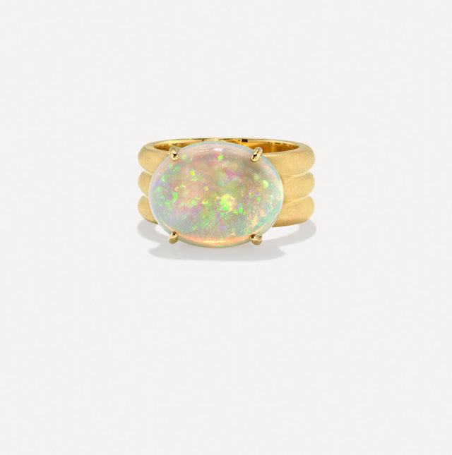 One of a Kind Heroic Oval Triple Band Ring